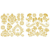 Hokus Pokus Transfers  Rococo Gold 2 Fogli 30 X 30 cm