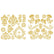 Hokus Pokus Transfers  Rococo Gold 2 Fogli 30 X 30 cm