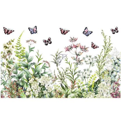 Hokus Pokus Transfers Marvelous Gardens 3 Fogli 92,5 X 58 cm