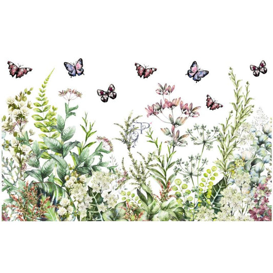 Hokus Pokus Transfers Marvelous Gardens 3 Fogli 92,5 X 58 cm