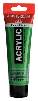 Amsterdam Colore Acrilico 120 ml Verde Permanente Chiaro 618