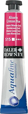 Daler Rowney Pittura ad acquerello Aquafine 8 ml Colore Cremisi di Alizarina 515