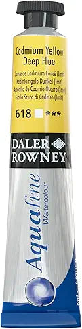 Daler Rowney Pittura ad acquerello Aquafine 8 ml Colore Giallo Cadmio Tonalità intensa 618