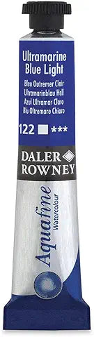 Daler Rowney Pittura ad acquerello Aquafine 8 ml Colore Luce Blu Oltremare 122