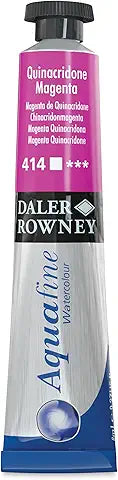 Daler Rowney Pittura ad acquerello Aquafine 8 ml Colore Quinacridone Magenta 614
