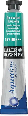 Daler Rowney Pittura ad acquerello Aquafine 8 ml Colore Turchese Trasparente 157
