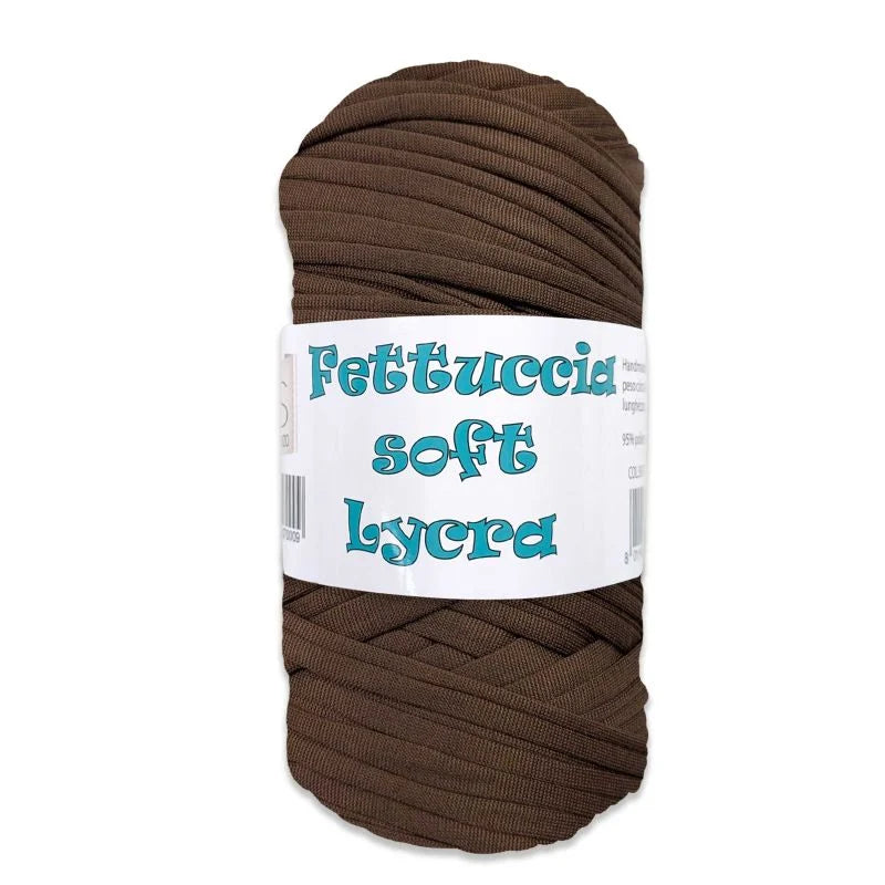 Fettuccia Soft Lycra - 105 metri - 95% Poliestere, 5% Elastan - Colore 75 Marrone