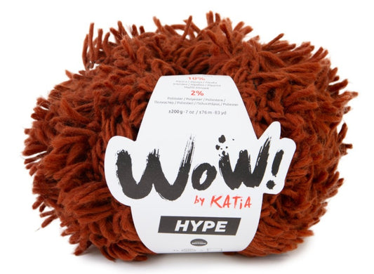 Katia Filato Wow Hype 200 gr - 76 mt - Colore Panna 110 Tegola