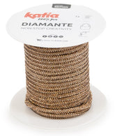 Katia Diamante Cordino di cotone ricoperto di cristalli - 93% Cristallo - 7% Cotone - Colore 502 Champagne
