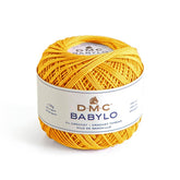 DMC Filato per Uncinetto in 100% cotone a fibre lunghe Babylo 5 Colore 725