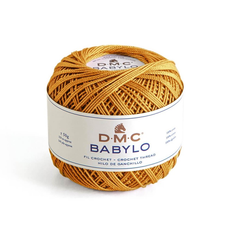 DMC Filato per Uncinetto in 100% cotone a fibre lunghe Babylo 5 Colore 783