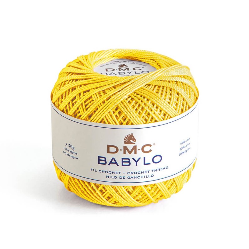 DMC Filato per Uncinetto in 100% cotone a fibre lunghe Babylo 5 Colore 973