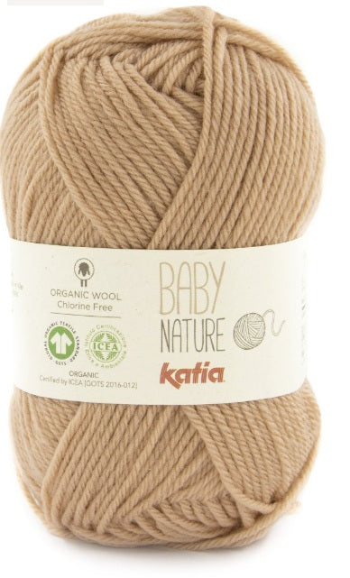 Katia Filato Baby Nature Colore 122 Marrone Beige 25 Grammi