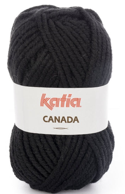 Katia Filato Canada colore 02 Nero 100 gr