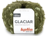 Katia Filato Glaciar in Peluche con Mini Pompon - 100% Poliestere - Colore 307 - 100 grammi / 50 metri
