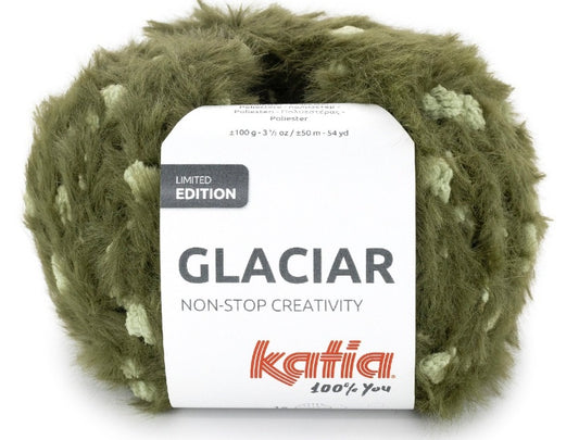Katia Filato Glaciar in Peluche con Mini Pompon - 100% Poliestere - Colore 307 - 100 grammi / 50 metri