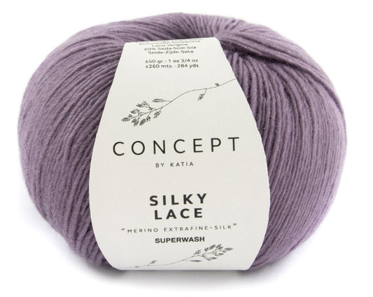 Katia Filato Silky Lace Colore 181 Lila Chiaro 50 gr