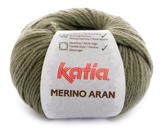 Katia Filato Merino Aran 81 Kaki 100 Grammi