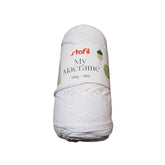 Stafil Filato My Macramè - 100% Riciclato - 100 Gr 90 Mt - Colore 01 Bianco