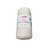 Stafil Filato My Macramè - 100% Riciclato - 100 Gr 90 Mt - Colore 02 Crema