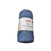 Stafil Filato My Macramè - 100% Riciclato - 100 Gr 90 Mt - Colore 10 Indaco