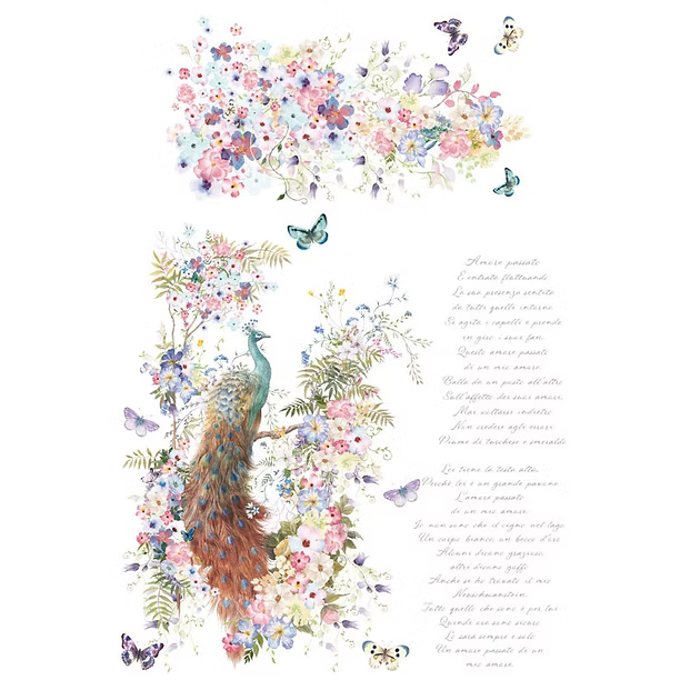 Hokus Pokus Transfers Bellissimo 6 Fogli 31,5 X 30 cm