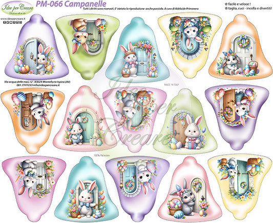 Idee Per Creare Pannello PM-066 cm 40×50 Campanelle