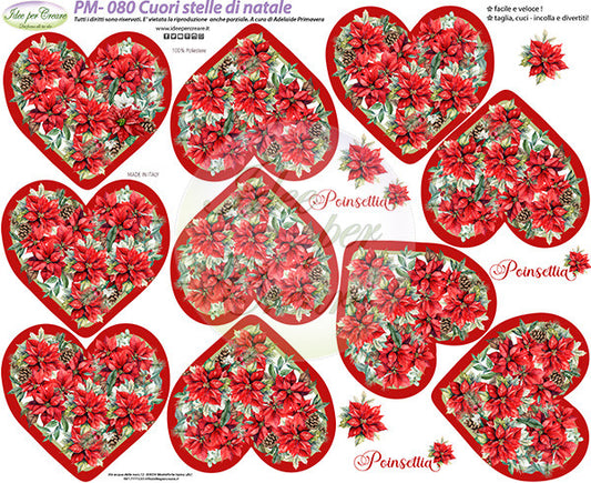 Idee Per Creare Pannello PM-080 cm 40×50 Cuori stelle di Natale