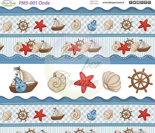 Idee Per Creare Pannello PM5-001 cm 40×50 Onde