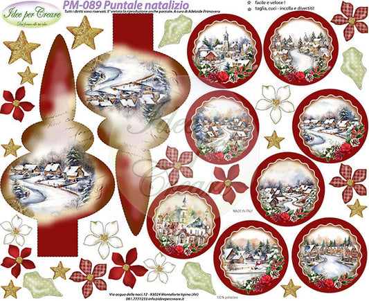Idee Per Creare Pannello PM-089 cm 40×50 Puntale natalizio