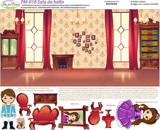 Idee Per Creare Pannello PM-018 cm 40×50 Sala da Ballo