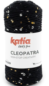 Katia Filato Cleopatra - 92% Cotone - 8% Poliestere - 210 mt 100 gr - Colore 63 Nero