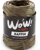 Katia Filato WOW Raffia - Rafia Brillante - 100% Cellulosa di viscosa - Colore 63 Visone