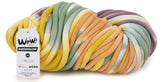 Katia Filato XXL Tubolare Multicolore WOW Marshmallow - 70% Cotone - 30% Poliammide - Colore 301 Mora Giallo Limone Verde