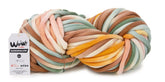 Katia Filato XXL Tubolare Multicolore WOW Marshmallow - 70% Cotone - 30% Poliammide - Colore 300  Rosa Verde Marrone