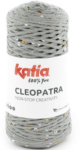 Katia Filato Cleopatra - 92% Cotone - 8% Poliestere - 210 mt 100 gr - Colore 62 Grigio Scuro