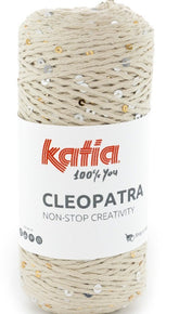 Katia Filato Cleopatra - 92% Cotone - 8% Poliestere - 210 mt 100 gr - Colore 65 Beige