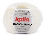 Katia Filato Basic Merino - 52% Merino Superwash - 48% Acrilico - 50 gr 120 mt - Colore 3 Panna