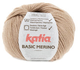 Katia Filato Basic Merino - 52% Merino Superwash - 48% Acrilico - 50 gr 120 mt - Colore 79 Beige Chiaro