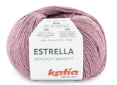 Katia fantasia di cotone e viscosa Estrella - 48% Cotone - 45% Viscosa - 4% Poliestere - 3% Poliammide - Colore 67 Make up Argento