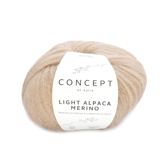 Katia Filato Light Alpaca Merino Colore 208 Sabbia 50 Grammi