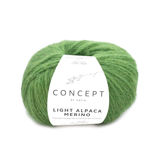 Katia Filato Light Alpaca Merino Colore 214 Verde prato 50 Grammi