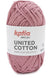 Katia Filato United Cotton - Mini gomitolo colorato in 100% cotone - Colore 26 Rosa Scuro