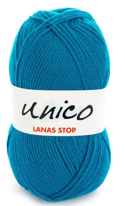 Katia Filato Unico Lanas Stop 100 gr - 266 mt Colore 19 Blu Verdastro