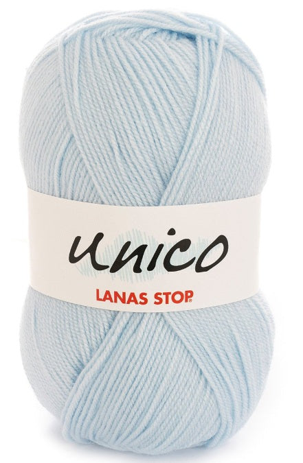 Katia Filato Unico Lanas Stop 100 gr - 266 mt Colore 22 Celeste Chiaro