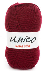 Katia Filato Unico Lanas Stop 100 gr - 266 mt Colore 28 Viola Bordeaux