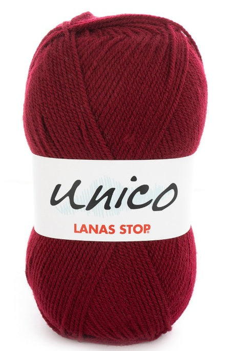 Katia Filato Unico Lanas Stop 100 gr - 266 mt Colore 28 Viola Bordeaux