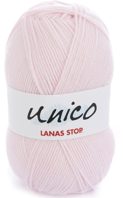 Katia Filato Unico Lanas Stop 100 gr - 266 mt Colore 32 Rosa molto Chiaro