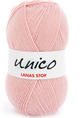 Katia Filato Unico Lanas Stop 100 gr - 266 mt Colore 33 Rosa Chiaro