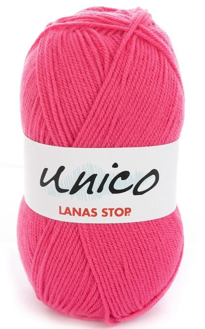 Katia Filato Unico Lanas Stop 100 gr - 266 mt Colore 36 Fucsia